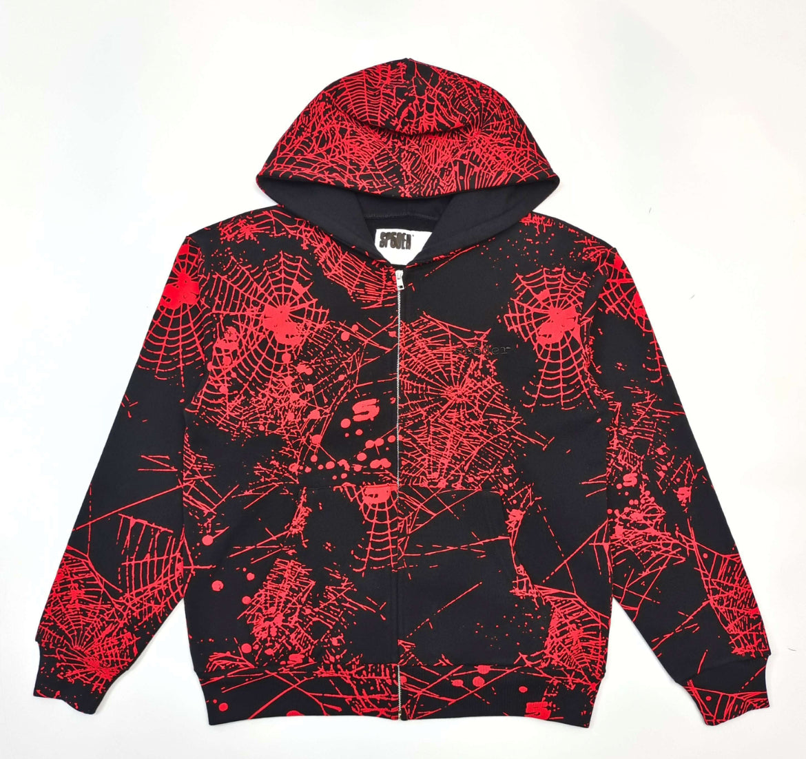 SP5DER AOP WEB V2 ZIPUP HOODIE