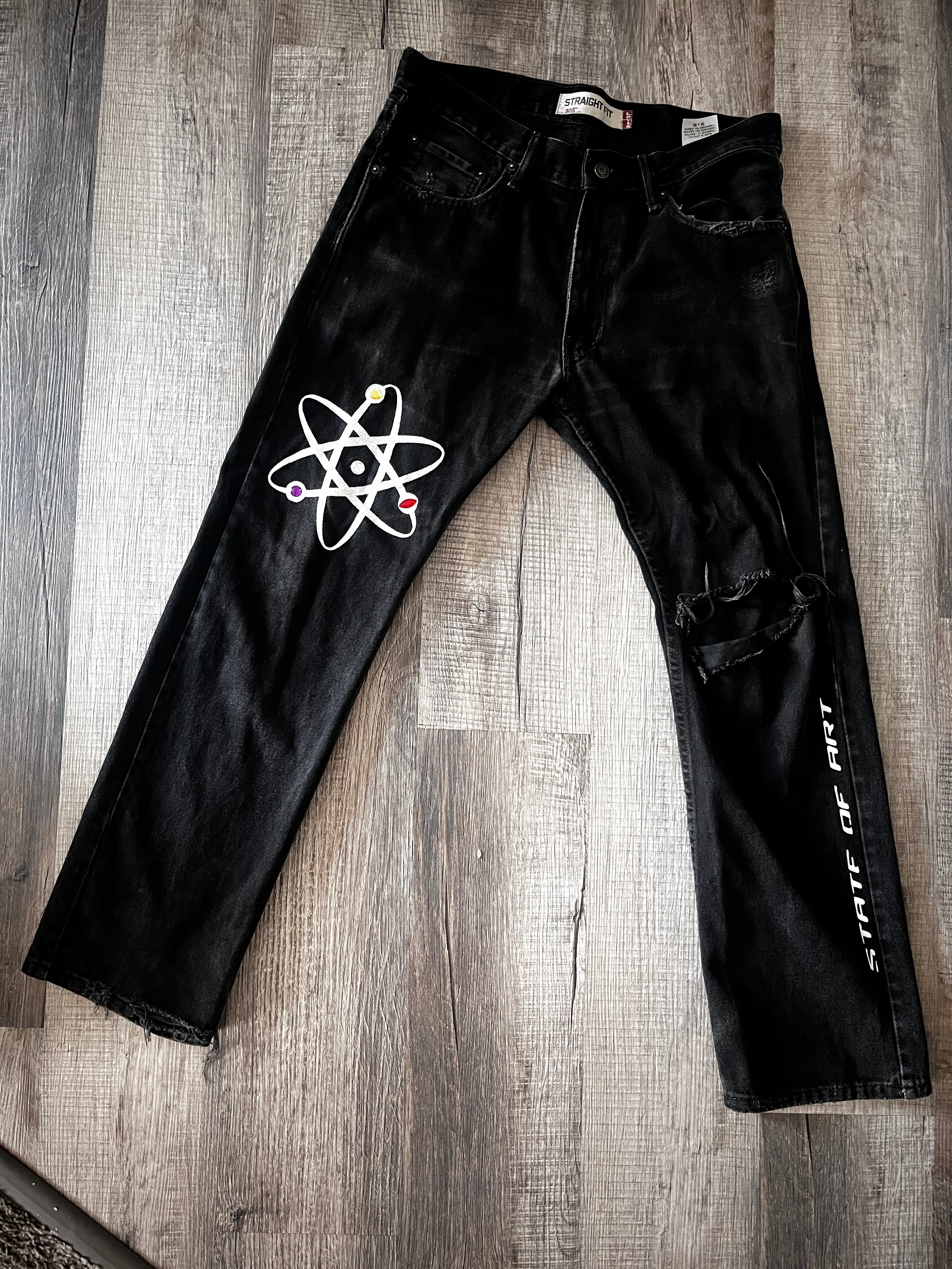 STATE OF ART “ATOMIC DISASTER” JEANS 1of1