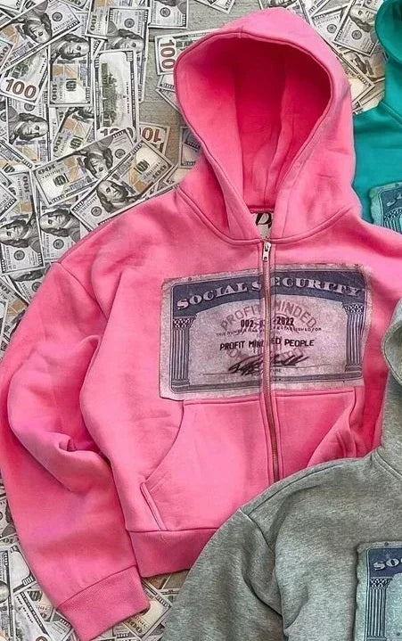 Profit Minded Social Security Card Hoodie