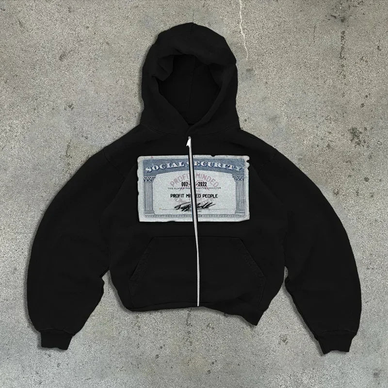 Profit Minded Social Security Card Hoodie