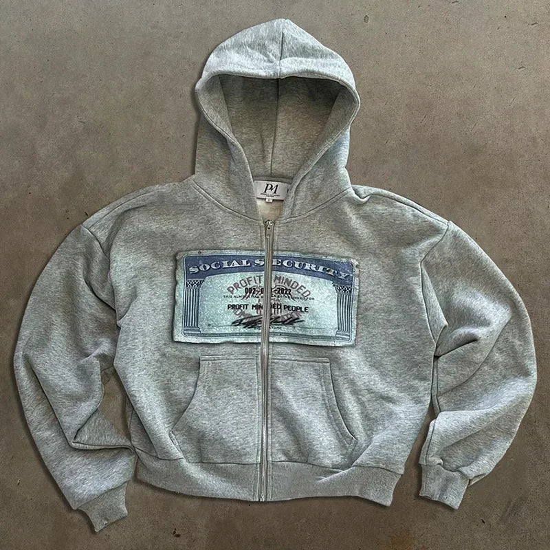 Profit Minded Social Security Card Hoodie