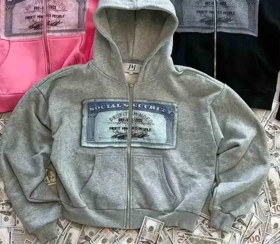 Profit Minded Social Security Card Hoodie