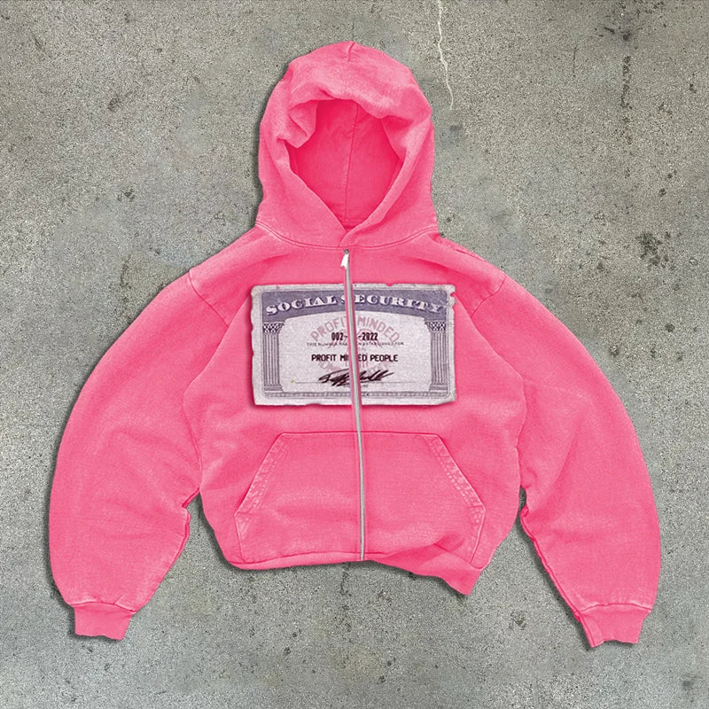 Profit Minded Social Security Card Hoodie
