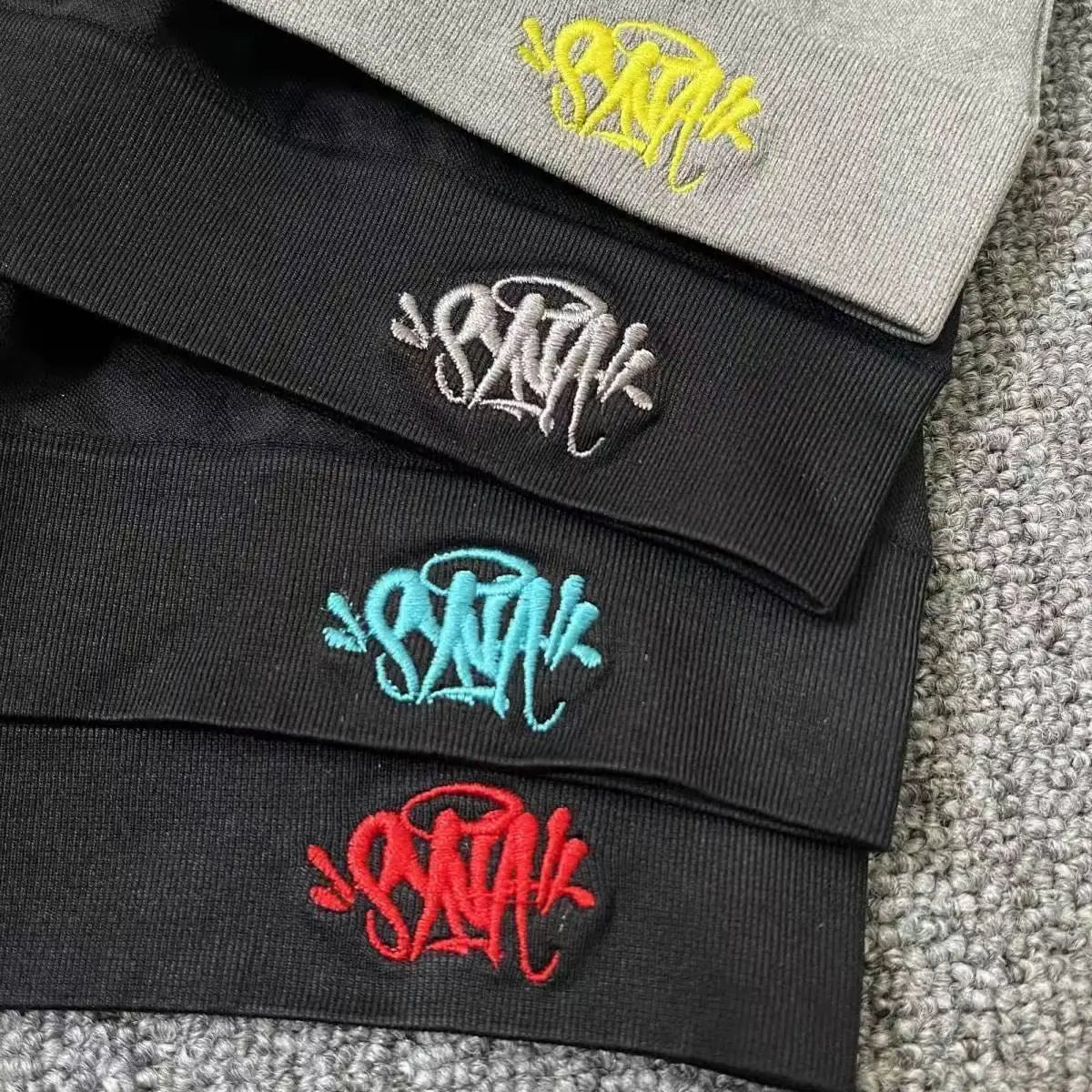 Sy World Cap Men Letter Embroidery DRI-FIT SKULLY CAP