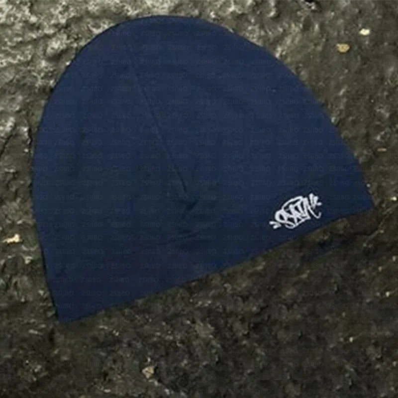 Sy World Cap Men Letter Embroidery DRI-FIT SKULLY CAP