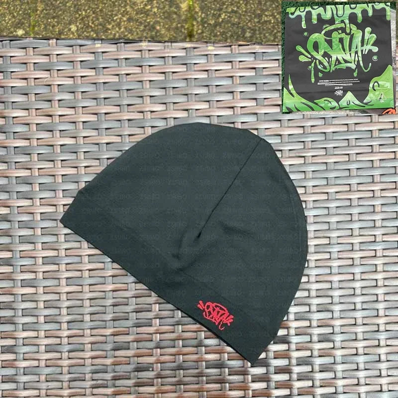 Sy World Cap Men Letter Embroidery DRI-FIT SKULLY CAP