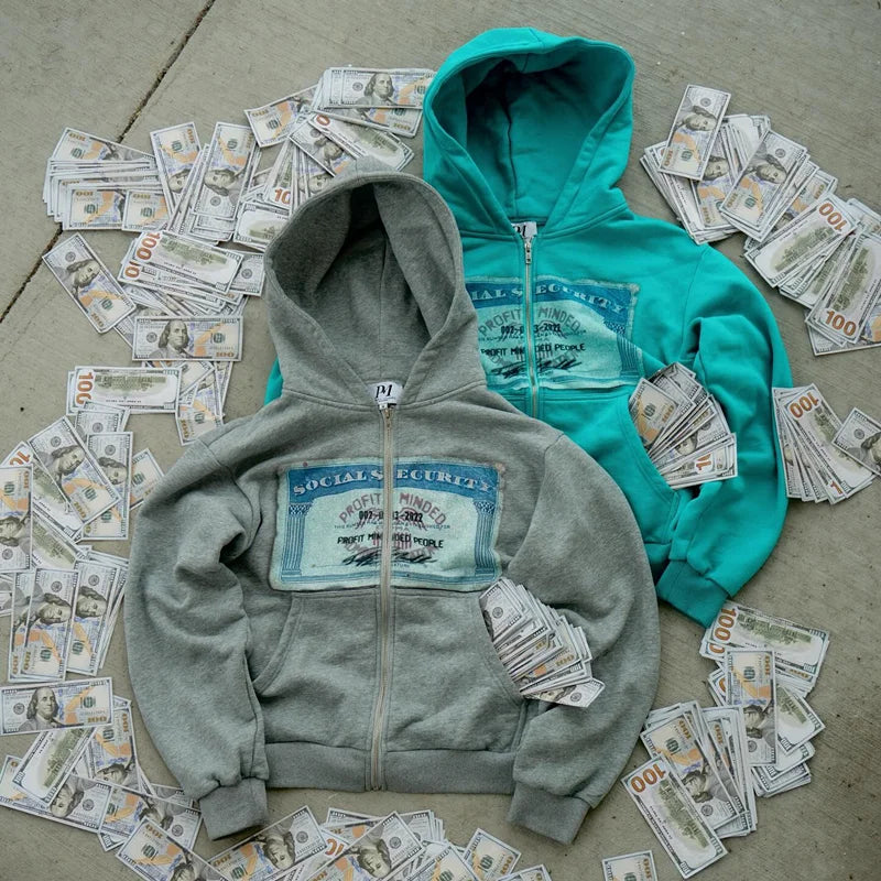 Profit Minded Social Security Card Hoodie