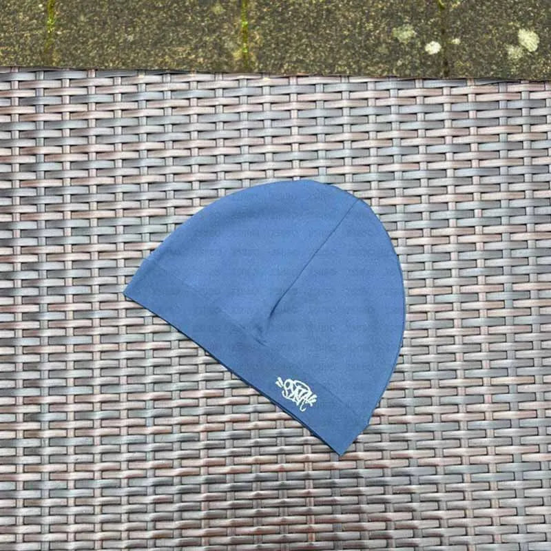 Sy World Cap Men Letter Embroidery DRI-FIT SKULLY CAP