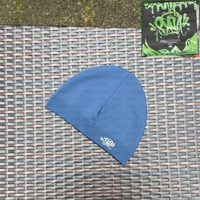 Sy World Cap Men Letter Embroidery DRI-FIT SKULLY CAP
