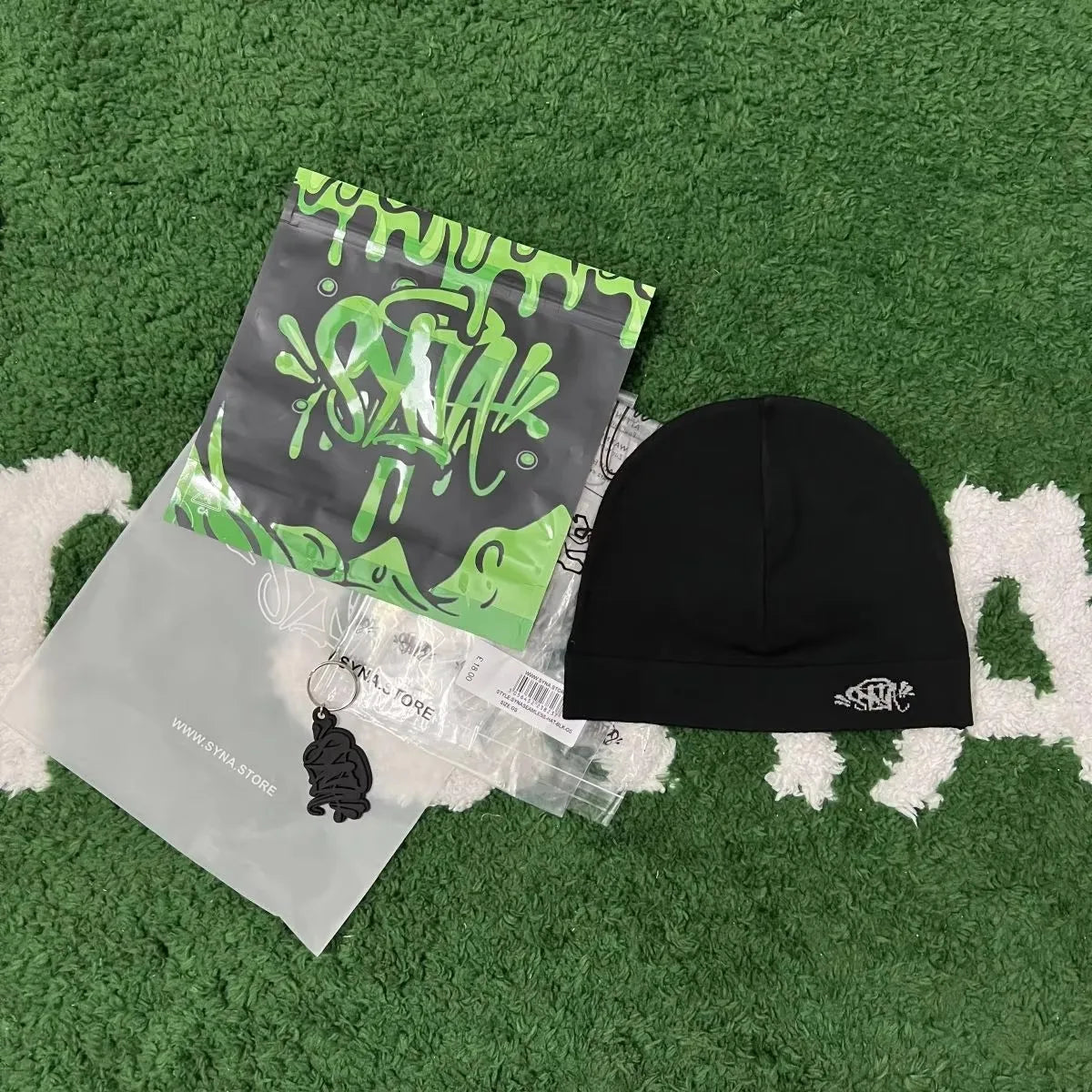 Sy World Cap Men Letter Embroidery DRI-FIT SKULLY CAP