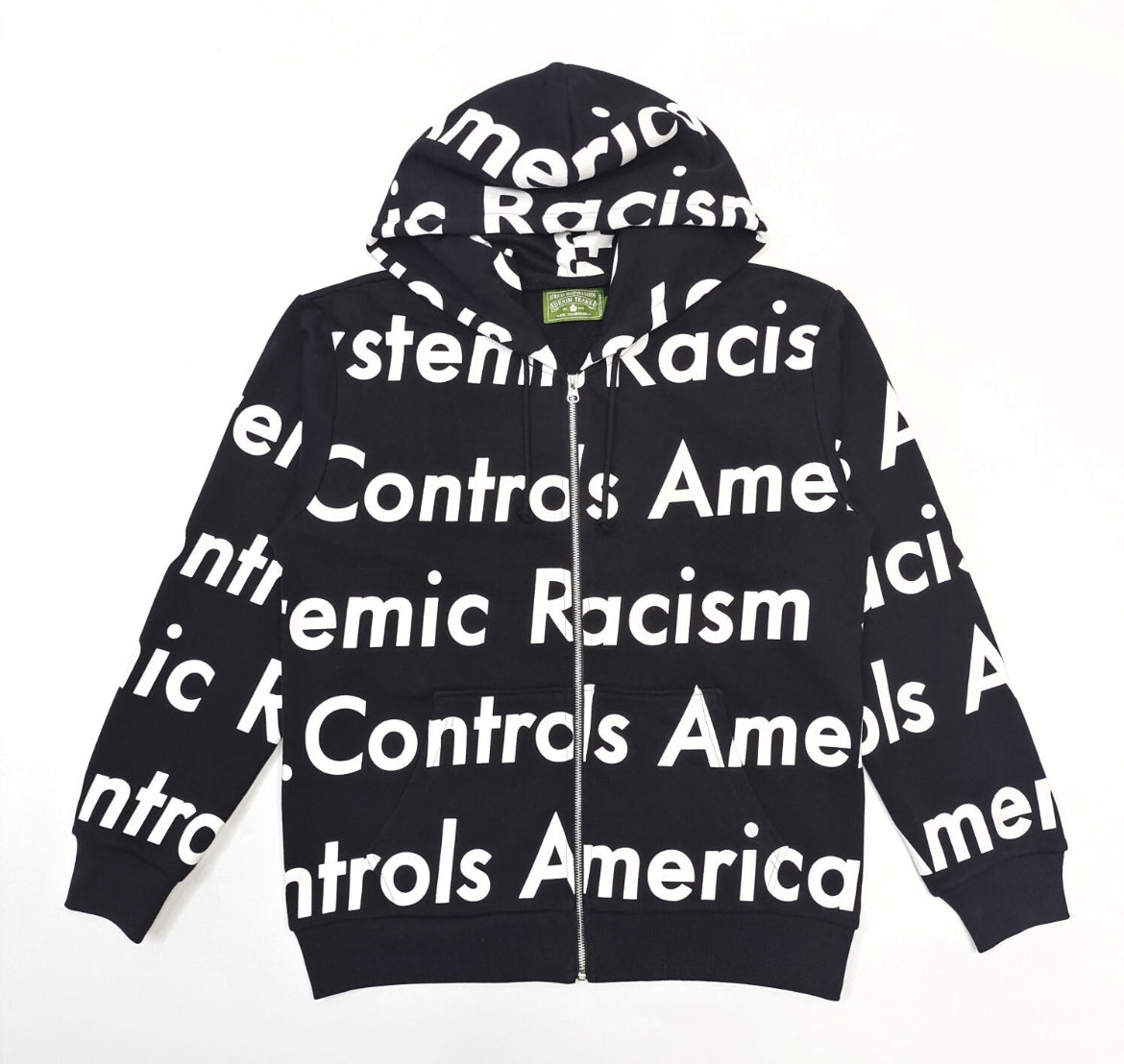 Denim Tears “AMERICA CONTROLS RACISM” ZIPUP HOODIE