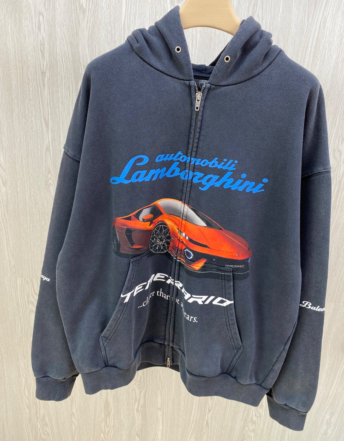 BALENCIAGA X LAMBORGHINI Collab ZIPUP HOODIE