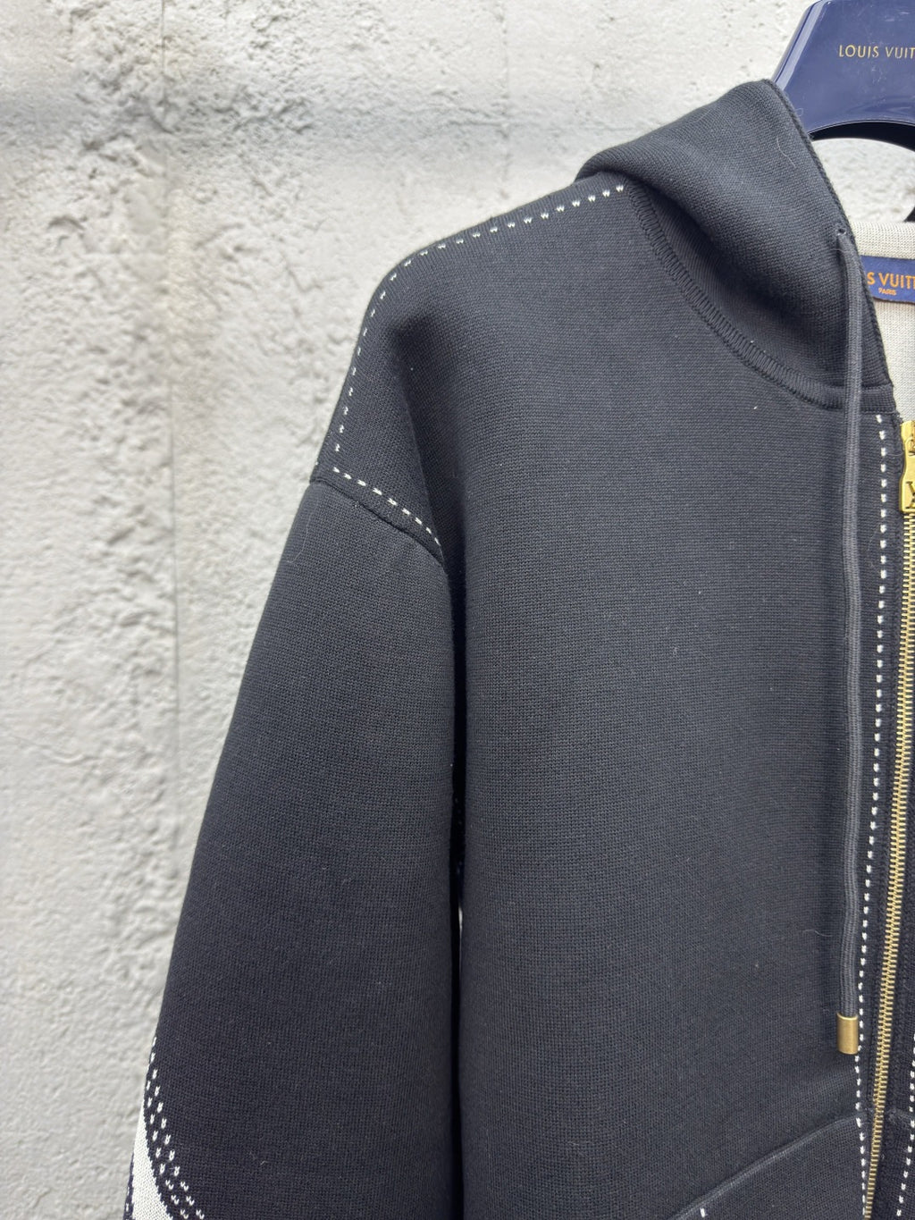 LOUIS VUITTON MONOGRAM KNIT ZIPUP HOODIE
