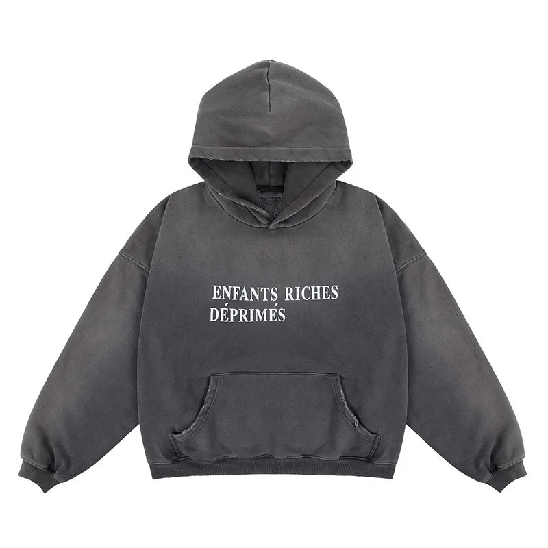 Enfants Riches Déprimés Oversized Distressed Hoodie