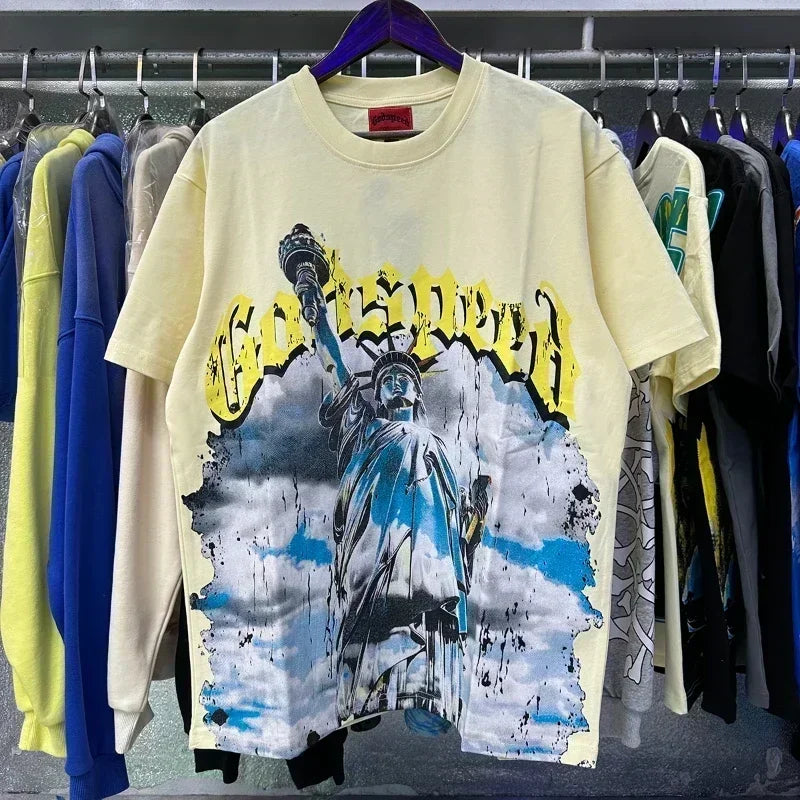 GOD SPEED Life's A Gamble Big Face Godspeed Tshirt