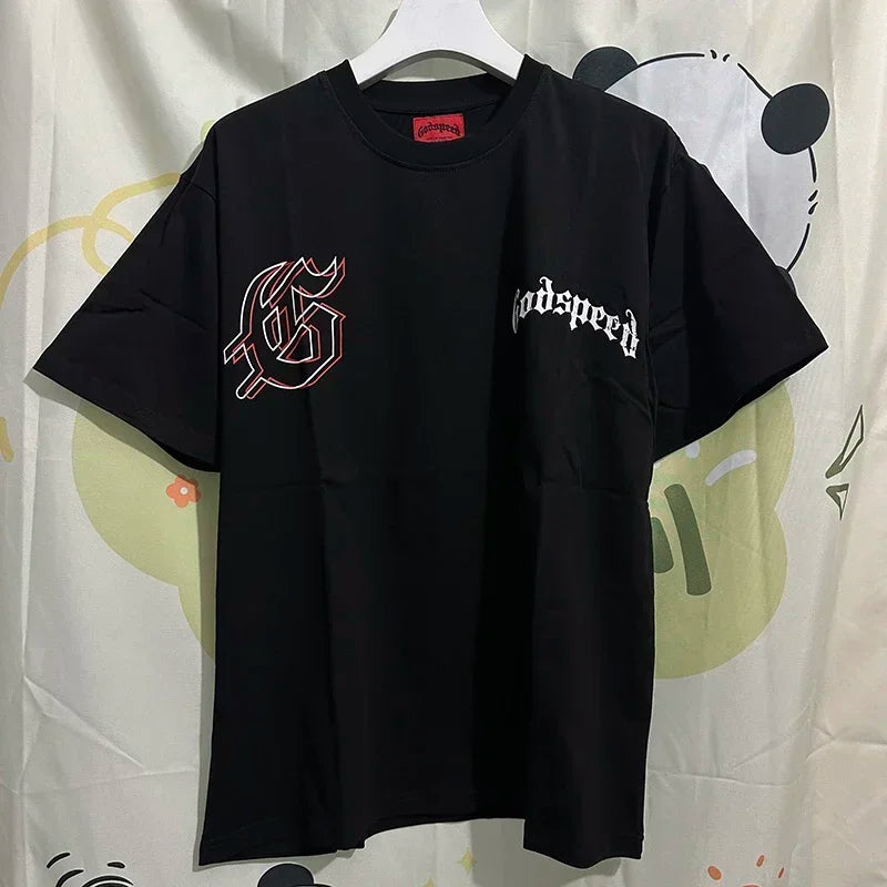 GOD SPEED Life's A Gamble Big Face Godspeed Tshirt