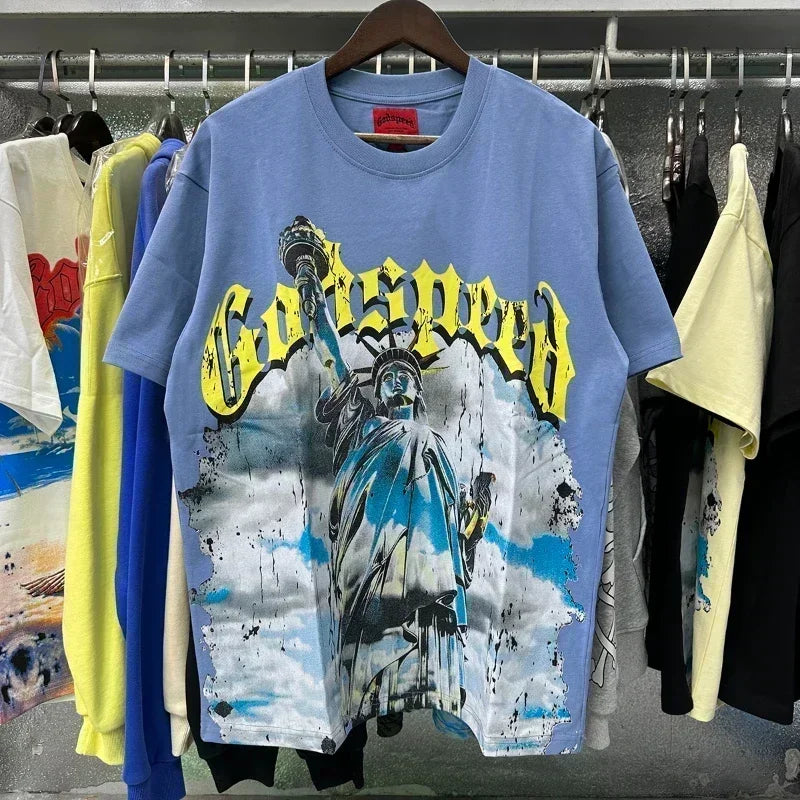 GOD SPEED Life's A Gamble Big Face Godspeed Tshirt