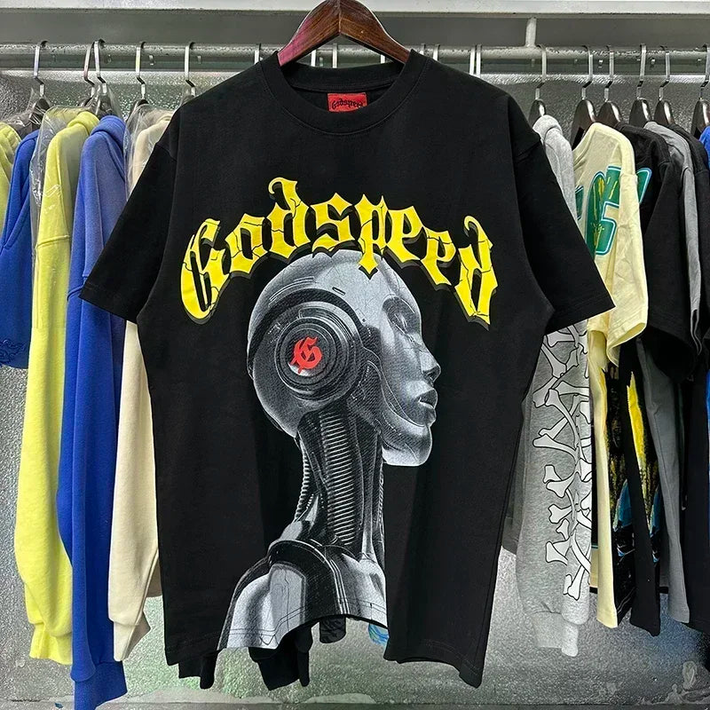 GOD SPEED Life's A Gamble Big Face Godspeed Tshirt